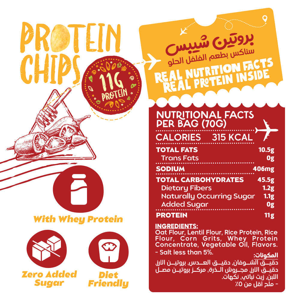 Protein Chips-70G.-Sweet Chilli Organic Nation