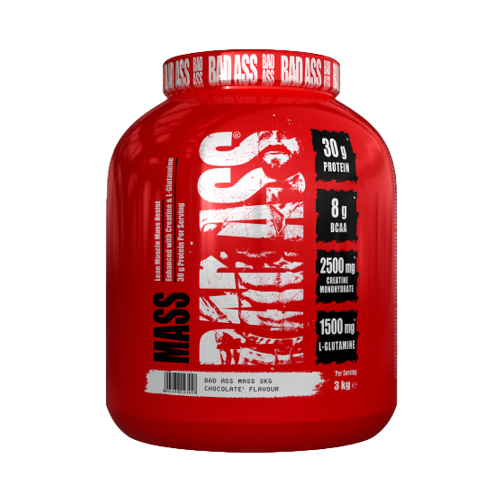 Bad Ass Mass With Creatine+Glutamine-30serving-3kg.