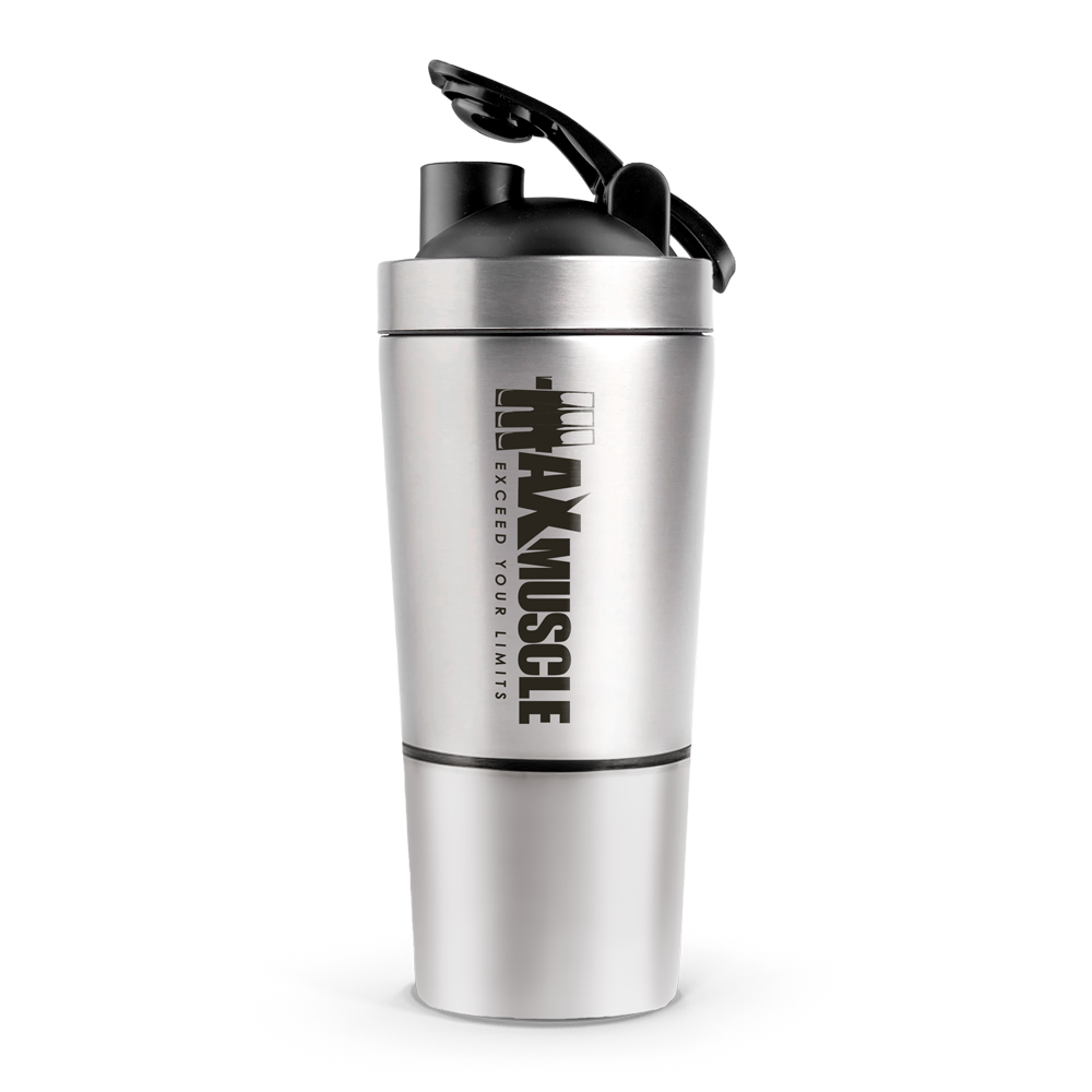Max Muscle Stainless Steel Smart Shaker with cup-500Ml