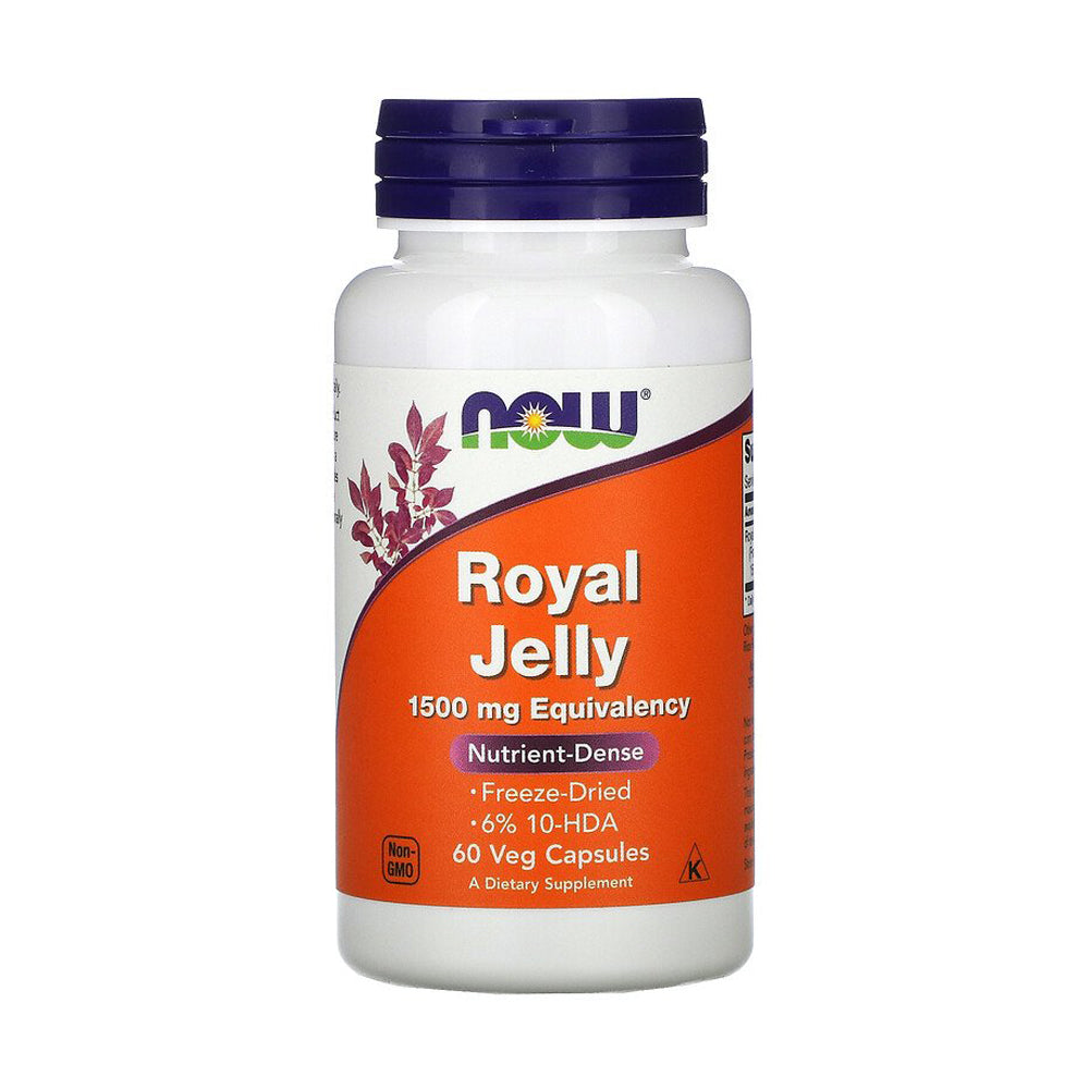 Now Foods Royal Jelly 1500Mg-60Serv.-60Veg Caps.