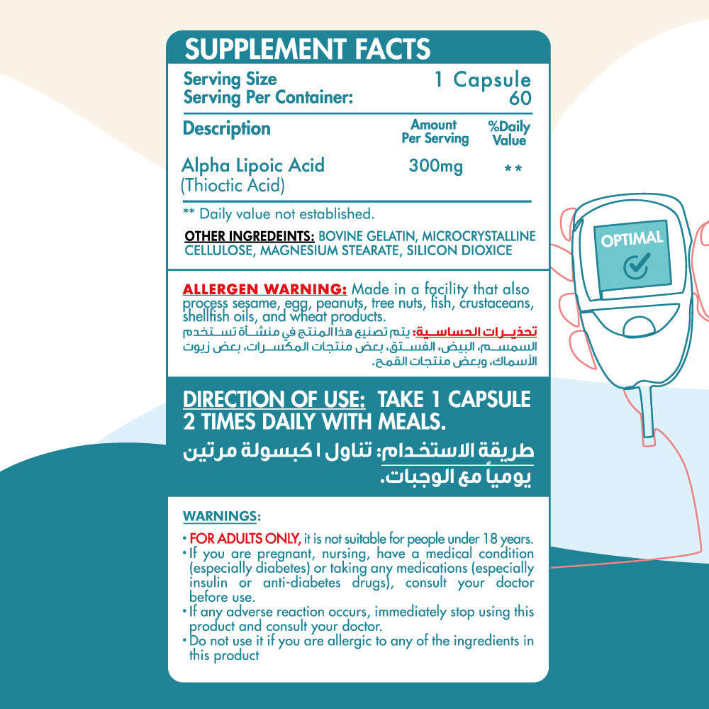 Alpha Lipoic Acid-60Serv.-60Caps Organic Nation