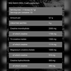 Bad Ass Crea-52Serv.-300G.-Unflavored