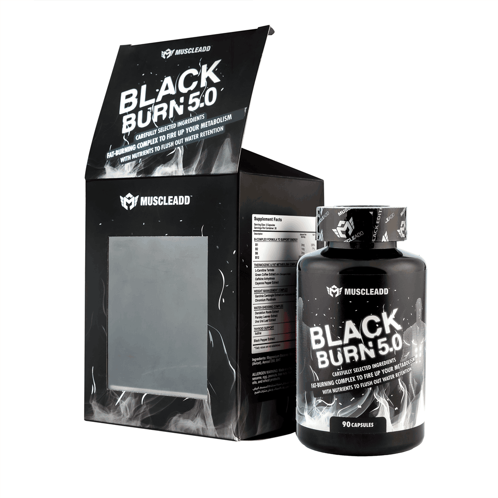 Black Burn 5.0 - 30Serv - 90Capsules Muscle Add