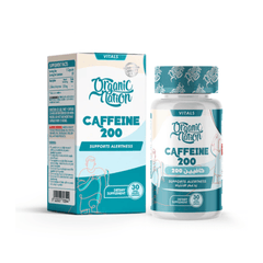Caffeine 200-30Serv.-30Hard Gelatin Capsules Organic Nation