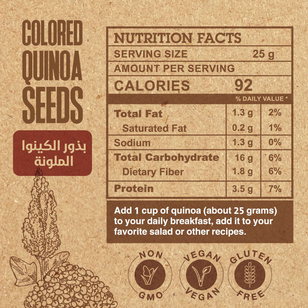 Colored Quinoa Seeds-200G Organic Nation