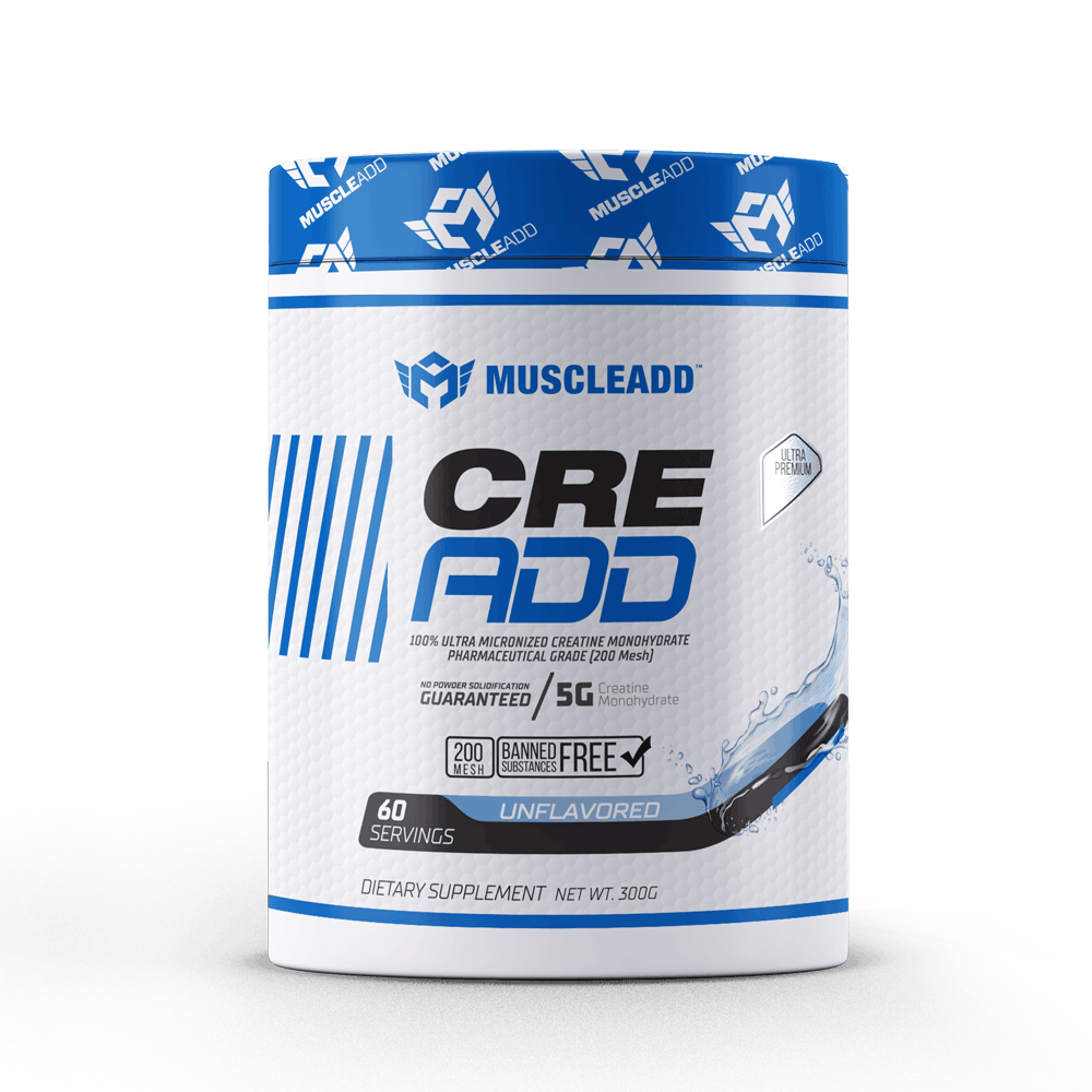 Cre Add Creatine monohydrate -60Serv.-300G.-Unflavored Muscle Add