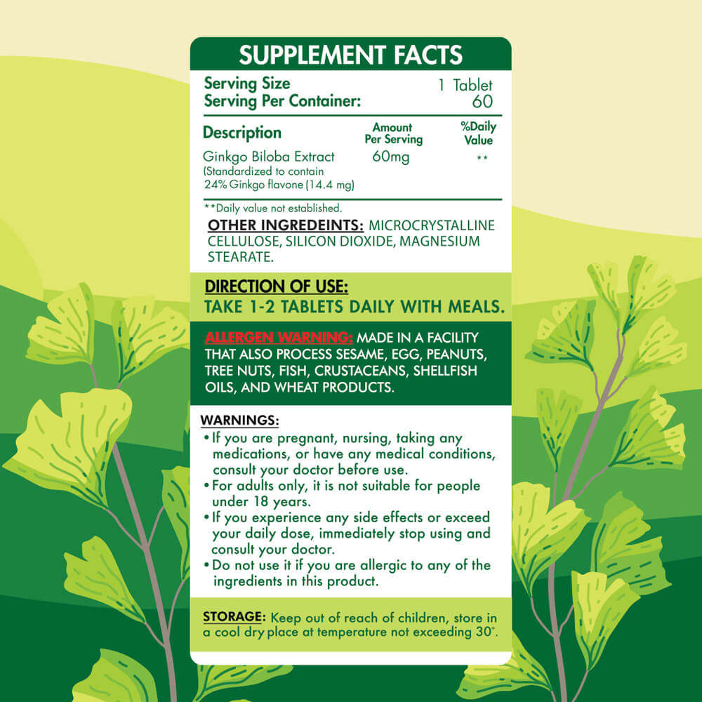 Ginkgo Biloba- organic nation