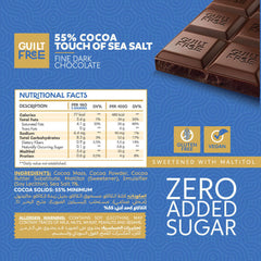 Guilt Free Chocolate Bar 100G-Sea Salt Chocolate Organic Nation