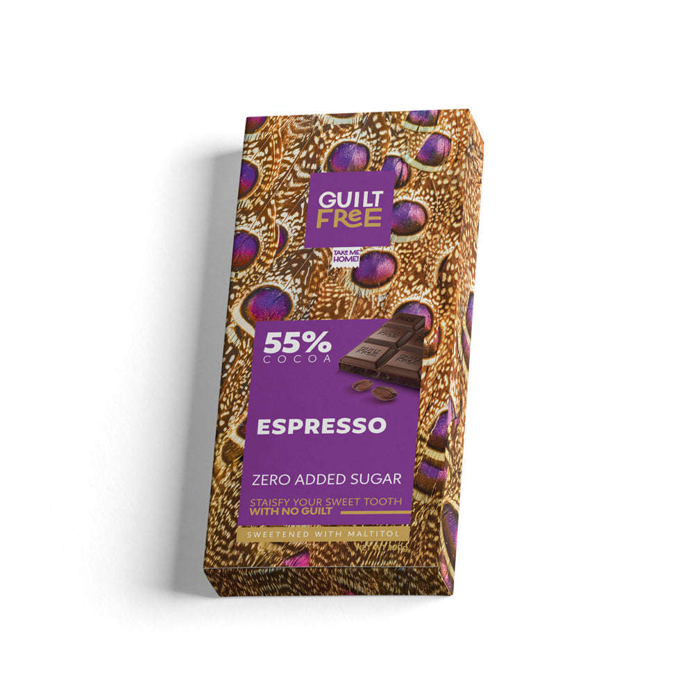 Guilt Free Chocolate Bar 100G-Espresso Chocolate Organic Nation