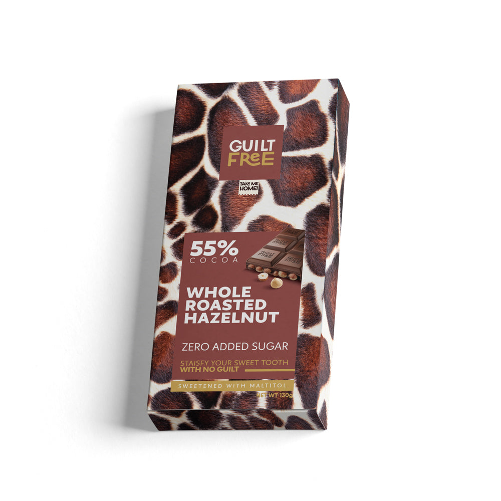 Guilt Free Chocolate Bar 130G-Hazelnut Chocolate