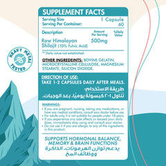 Himalayan Shilajit-60Serv.-60Capsules Organic Nation
