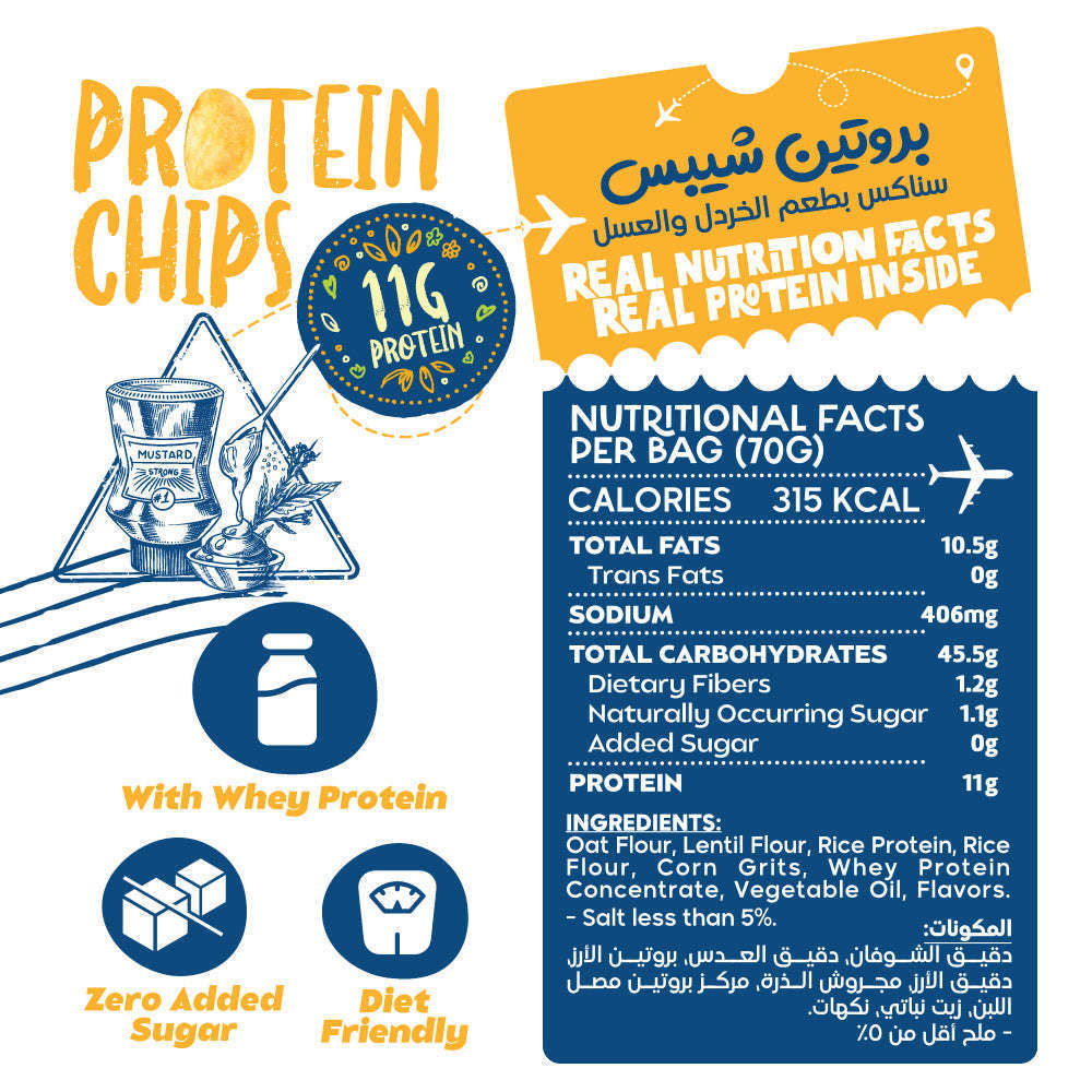 Protein Chips-70G.-Honey Mustard Organic Nation