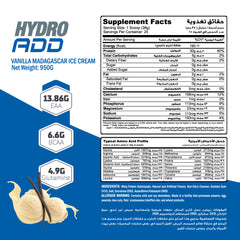Muscle Add Hydro Add 100%Hydrolyzed Whey Protein Fastest Absorption-25Serv.-950G.