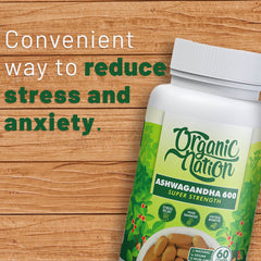 Organic Nation Ashwaganda 600-30Serv.-60Tabs