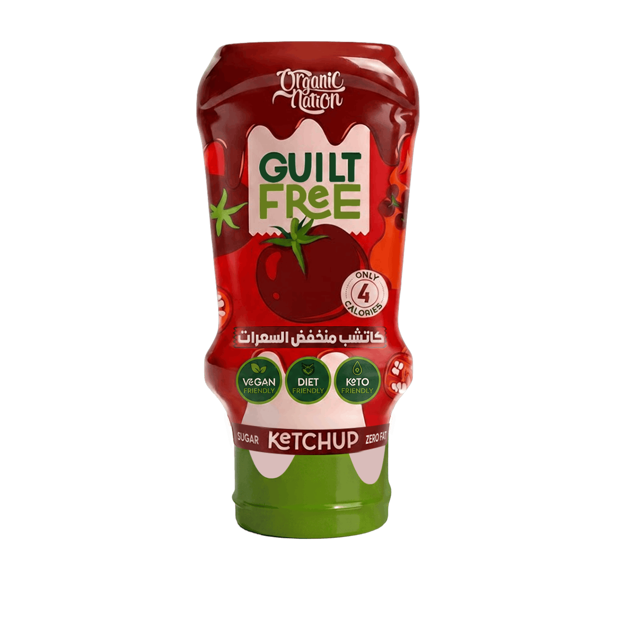 Guilt Free Ketchup Zero Added Sugar-350Ml Organic Nation