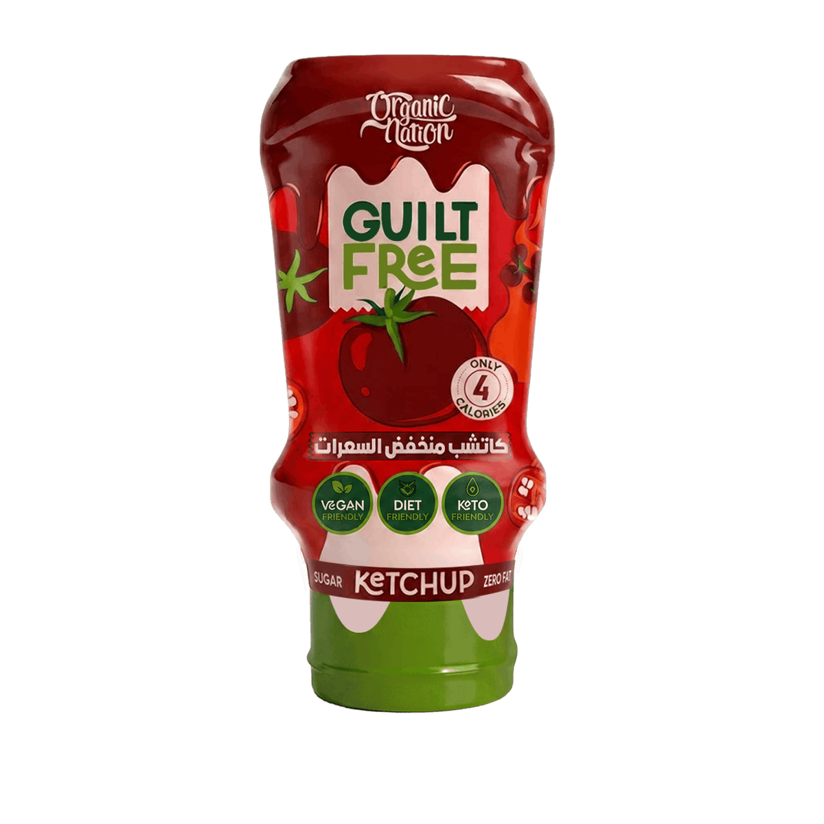Guilt Free Ketchup Zero Added Sugar-350Ml Organic Nation