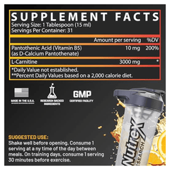Nutrex Research L-Carnitine 3000.-31Serv.-465Ml