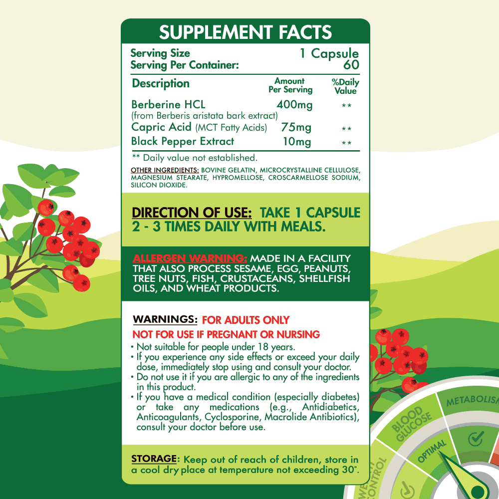 Berberine-60Serv.-60Caps Organic Nation