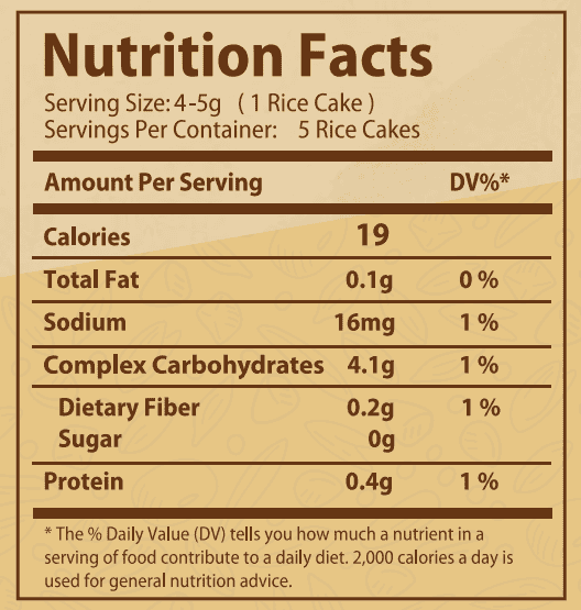 Rice Cake-5Pices.-25Gm.-Salted Mixed seeds Organic Nation