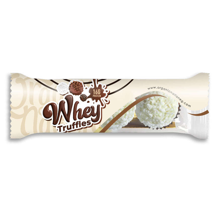 Whey Truffles-White Chocolate With Coconut Flakes