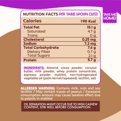 Guilt Free Almond Spread-200G-Espresso Cream
 – Organic Nation