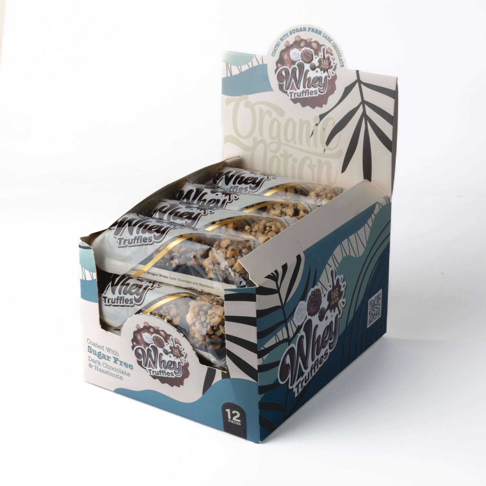 Whey Truffles-Dark Chocolate With Hazelnuts-3Truffles