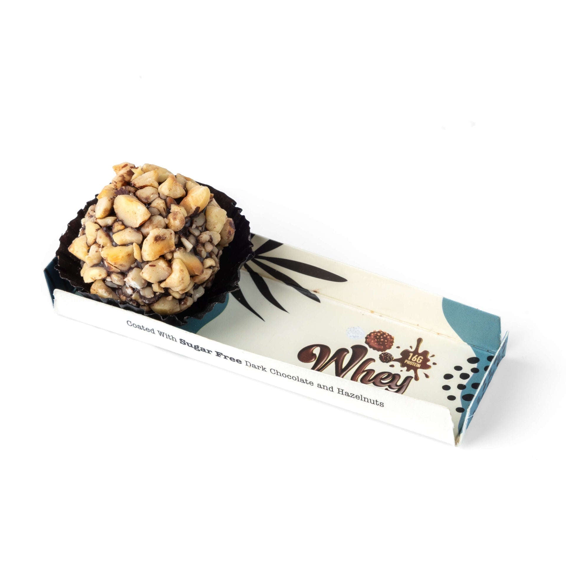 Whey Truffles-Dark Chocolate With Hazelnuts-3Truffles