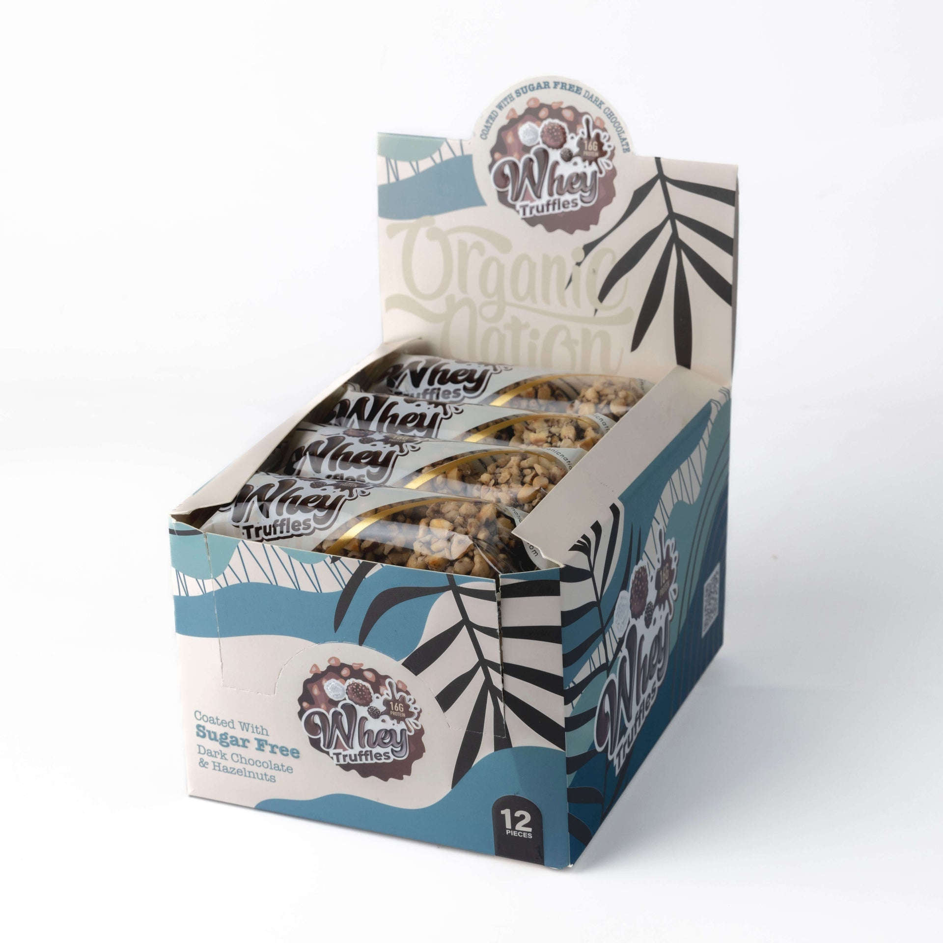 Whey Truffles-Dark Chocolate With Hazelnuts-3Truffles