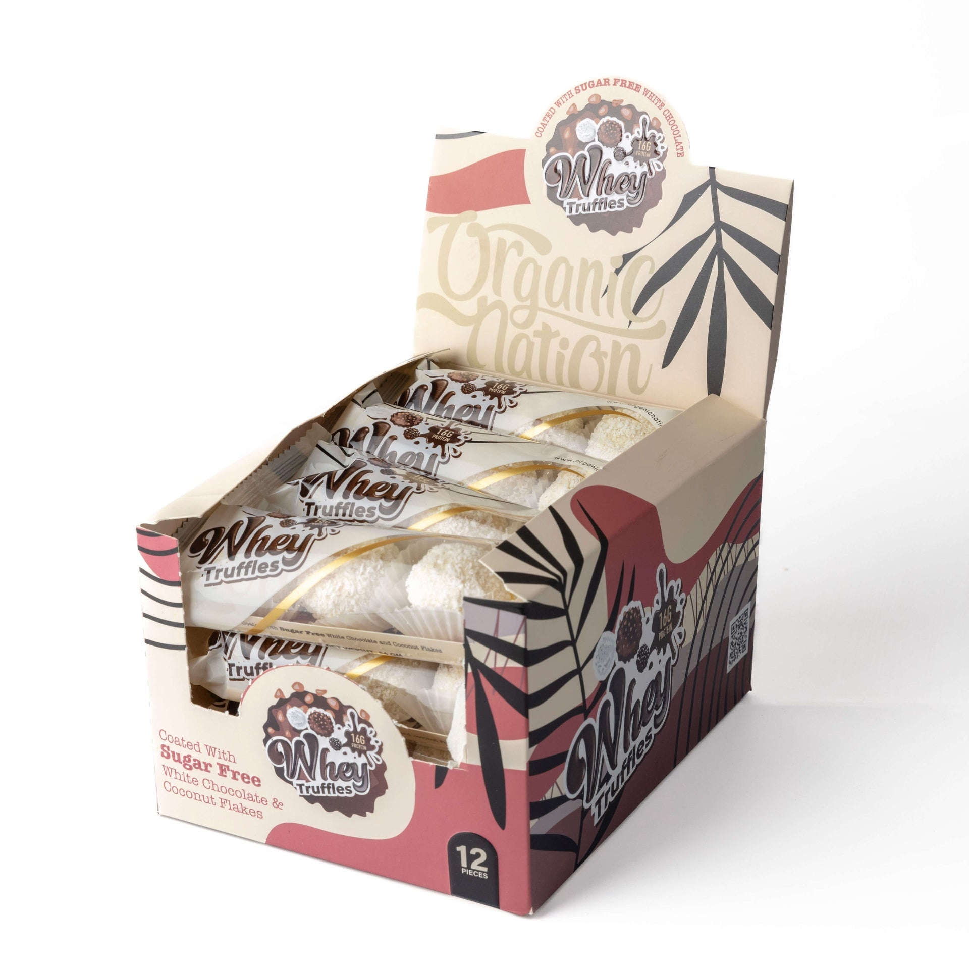 Whey Truffles-White Chocolate With Coconut Flakes