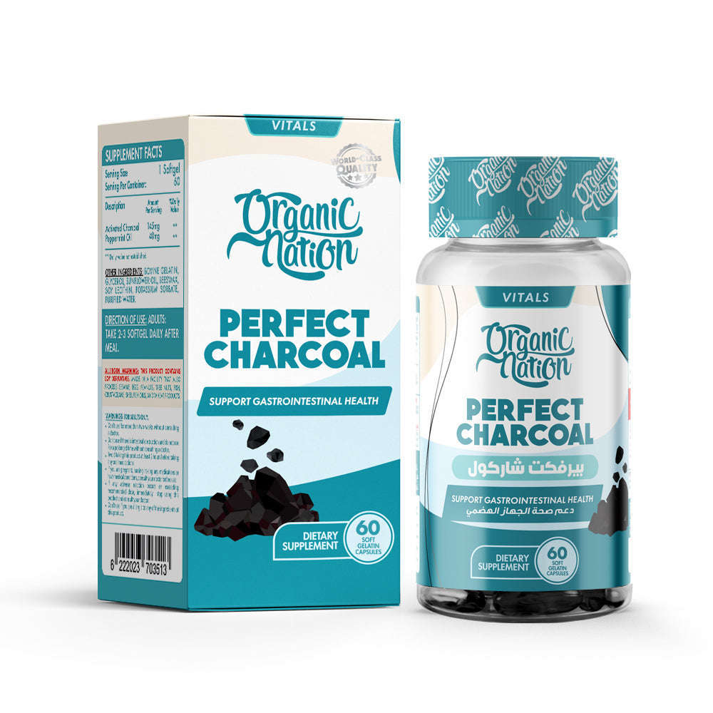 Perfect Charcoal-60Serv.-60Softgels Organic Nation