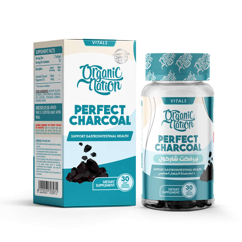Perfect Charcoal-30Serv.-30Softgels Organic Nation