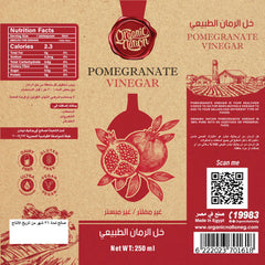 Natural Pomegranate Vinegar-250Ml Organic Nation