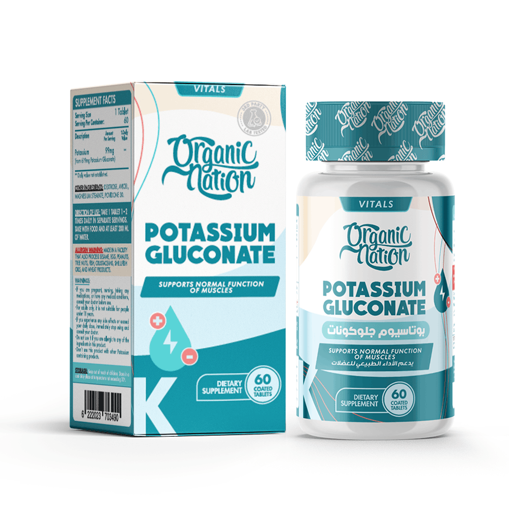 Potassium Gluconate-60Serv.-60Tablets Organic Nation