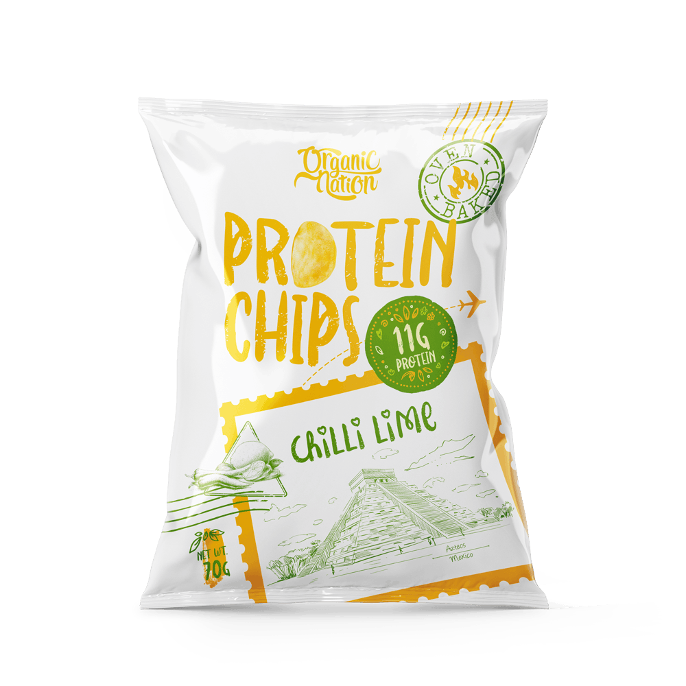 Protein Chips-70G.-Chilli Lime Organic Nation