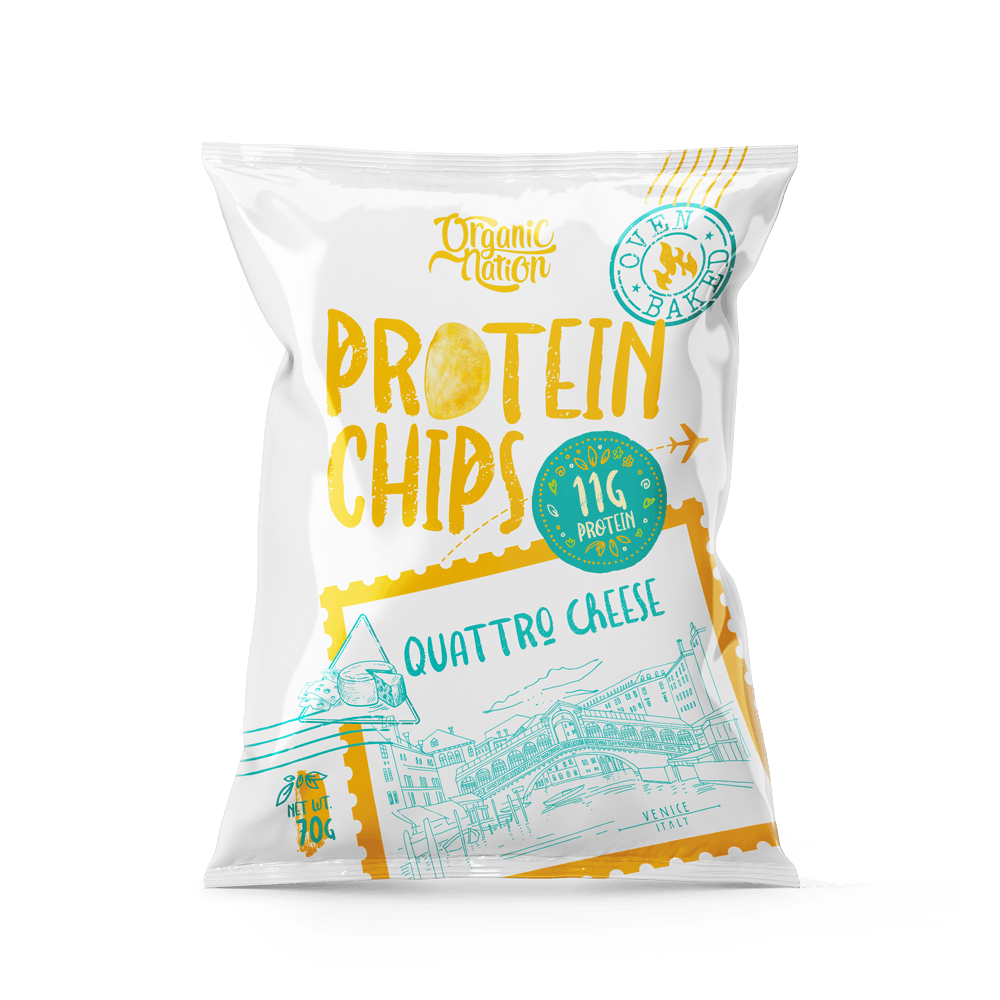 Protein Chips-70G.-Quattro Cheese Organic Nation