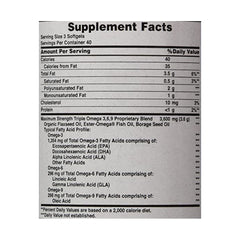 Puritan's Pride Triple Omega 3.6.9-40Serv.-120Soft Gels