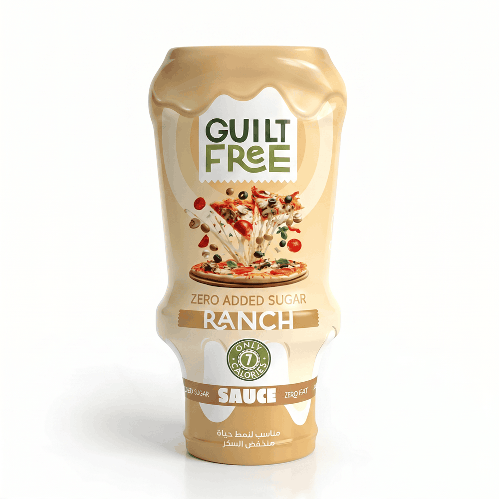 Guilt Free Sauce - Zero Added Sugar - Ranch - 350Ml Organic Nation