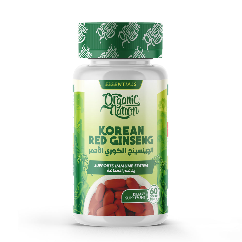 red korean ginseng Tablets- Organic Nation