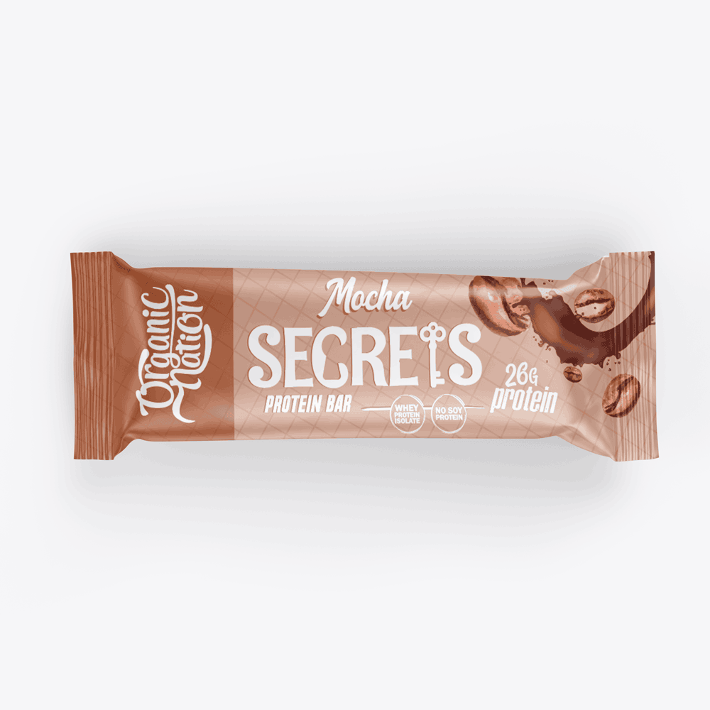Secrets Protein Bar-1Serv.-70G-Mocha Organic Nation