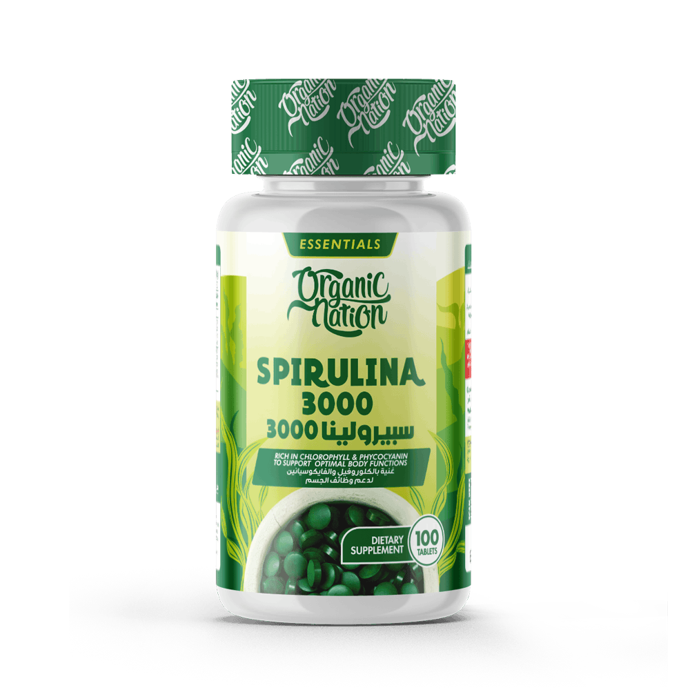 Spirulina-33Serv.-100Tablets. Organic Nation